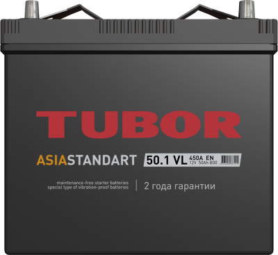 аккумулятор   TUBOR Asia Standart 50  (55B24R/L)