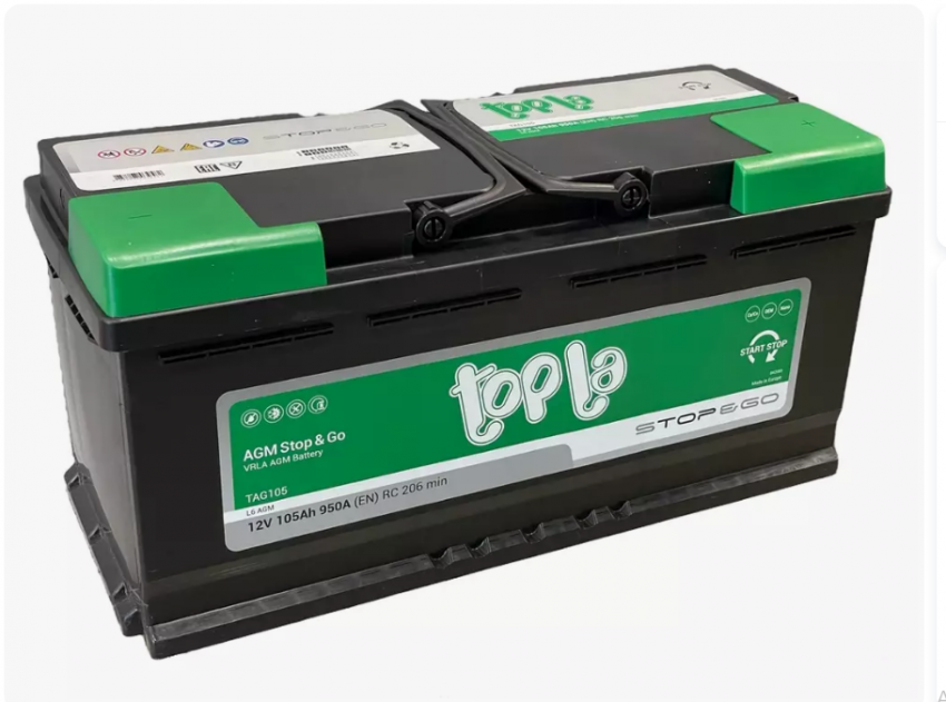 TOPLA AGM Stop&Go 105.0 393х175х190